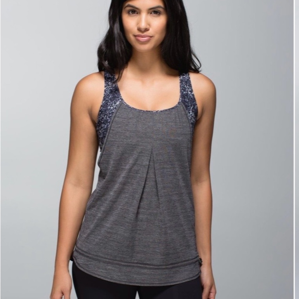 Lululemon Atletica Womens Tank Grey S Run Times Active Top